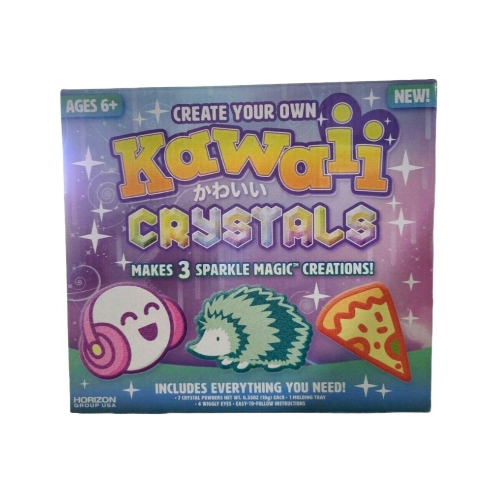 Science Project Kit Kawaii Crystals DIY Creations Kids STEM Makes 3 Crystals NEW